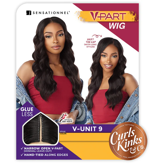 Sensationnel Curls Kinks & Co Glueless HD Lace V-Part Wig - V-UNIT 9 - Image 6