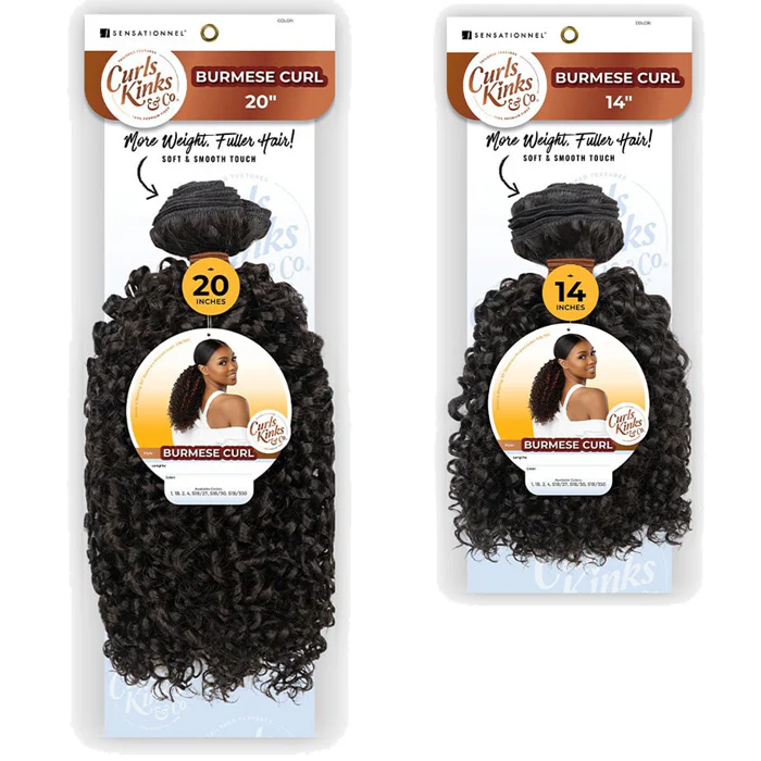 Sensationnel Curls Kinks & Co Weave - BURMESE CURL 14"/20" - Image 2