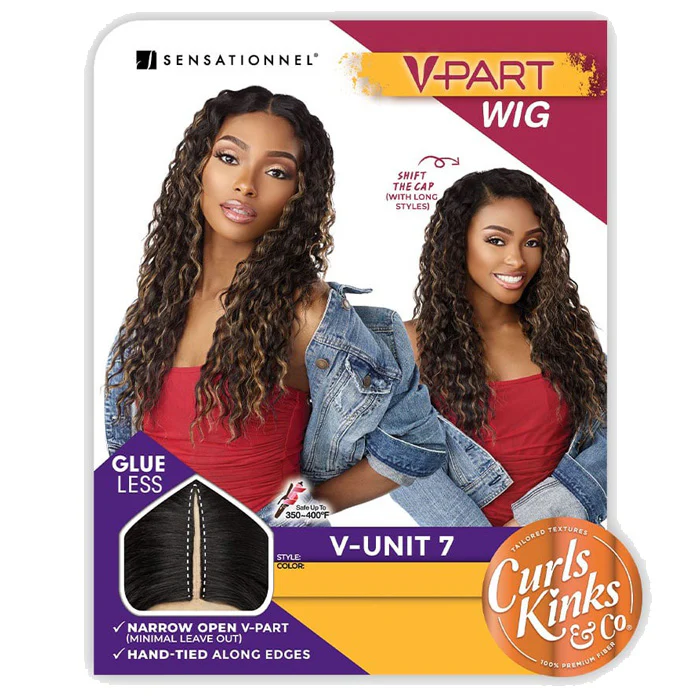 Sensationnel Curls Kinks Glueless V-Part Wig - V-UNIT 7 - Image 5