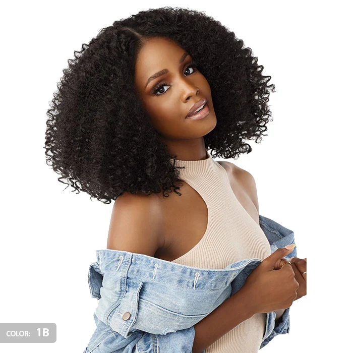 Sensationnel Curls Kinks Textured Lace Kinky Edges Glueless Y-Part HD Lace Front Wig - KINKY ZIGZAG CURLS 14" - Image 3