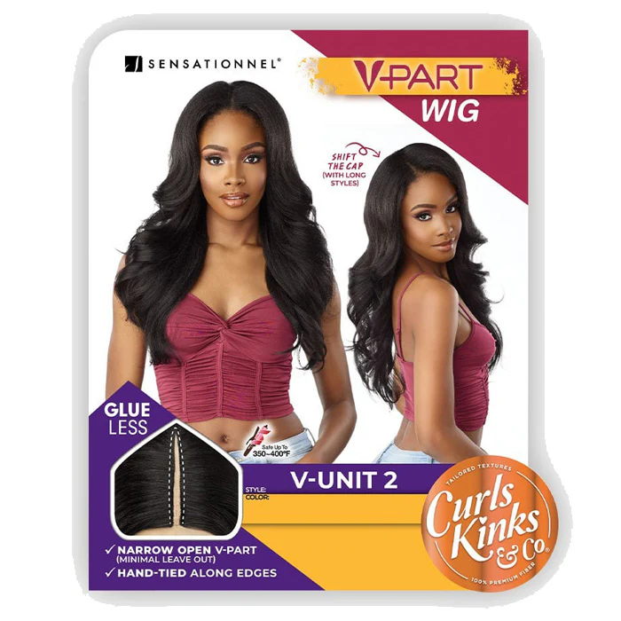 Sensationnel Curls Kinks V-Part Wig Glueless HD Lace Part Wig - V-UNIT 2 - Image 6