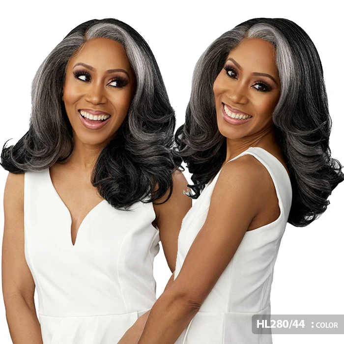 Sensationnel Dashly Salt & Pepper 4" Deep Part HD Lace Front Wig - SP LACE UNIT 2 - Image 3