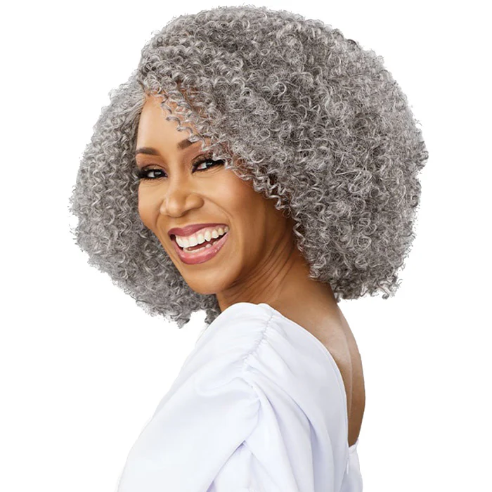 Sensationnel Dashly Salt & Pepper HD 4" Deep Parting Lace Front Wig - SP LACE UNIT 8 - Image 6