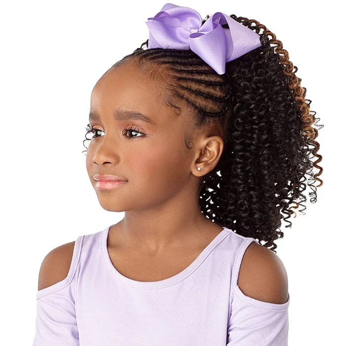 Sensationnel Lulu Mini Kids 2X Crochet Braid - BUBBLE CURL 10" - Image 3