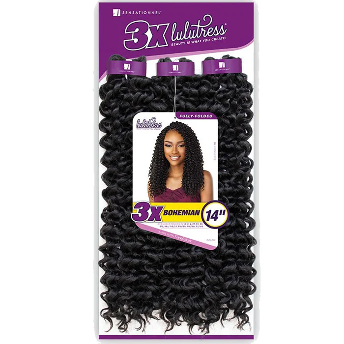 Sensationnel Lulutress Fully-Folded Crochet Braids - 3X BOHEMIAN 14" - Image 5