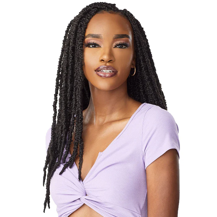 Sensationnel Lulutress Pre-Looped Crochet Braid - 2X SKINNY BUTTERFLY LOCS 18" - Image 2