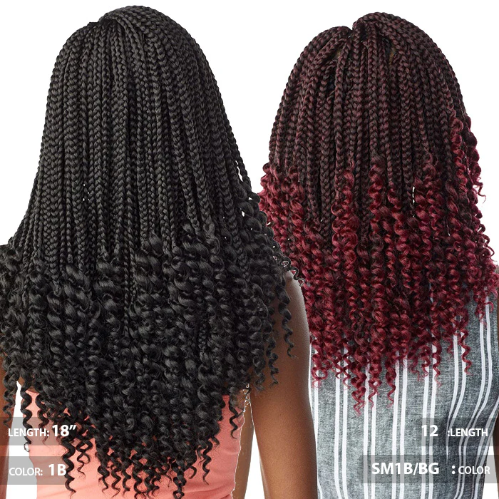 Sensationnel Lulutress Pre-Looped Crochet Braid - 3X GODDESS BOX BRAID 12"/18" - Image 4
