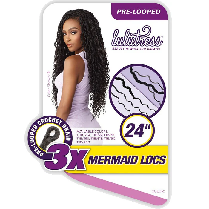 Sensationnel Lulutress Pre-Looped Crochet Braid - 3X MERMAID LOCS 24" - Image 6