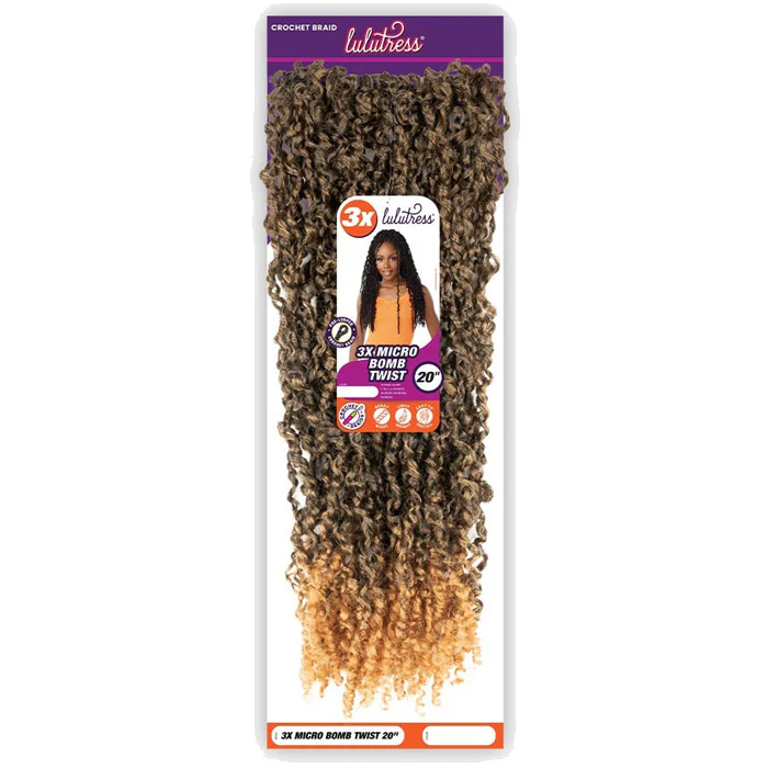 Sensationnel Lulutress Pre-Looped Crochet Braid - 3X MICRO BOMB TWIST 20" - Image 4