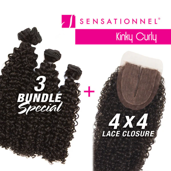 Sensationnel Premium Too Boutique Bundles Weave and Closure - BOUTIQUE KINKY CURLY 18-22 Inch (1 Pack Complete) - Image 6