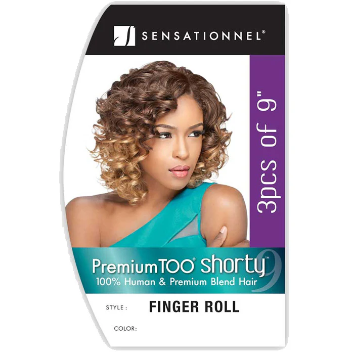 Sensationnel Premium Too Shorty Human Hair Blend Weave - FINGER ROLL (3Pcs of 9") - Image 2