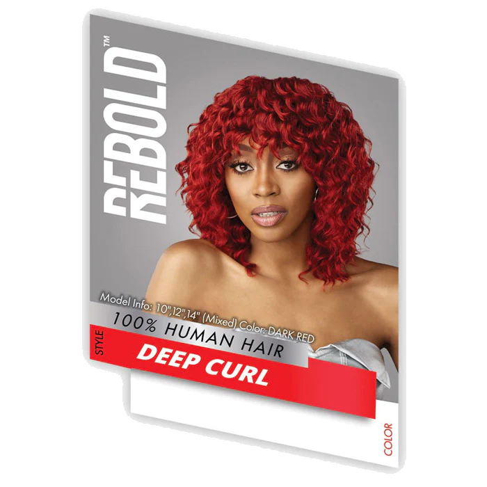 Sensationnel Rebold 100% Human Hair Weaves - DEEP CURL (10/12/14/16/18) - Image 6