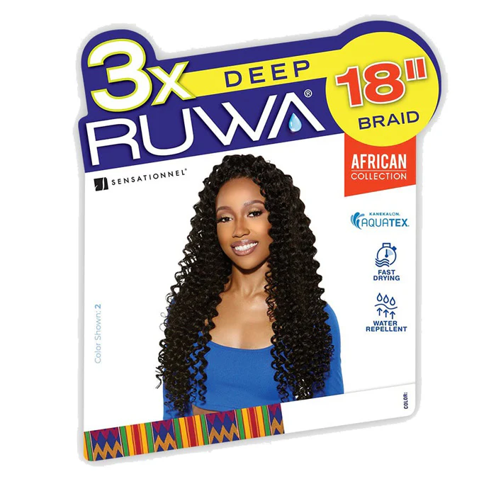 Sensationnel Ruwa Pre-Stretched Crochet Braids - 3X DEEP 18"/24" - Image 7