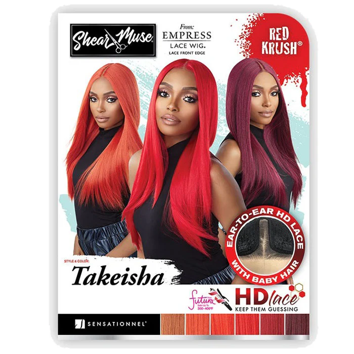 Sensationnel Shear Muse Empress HD Lace Front Wig - TAKEISHA - Red Krush - Image 10
