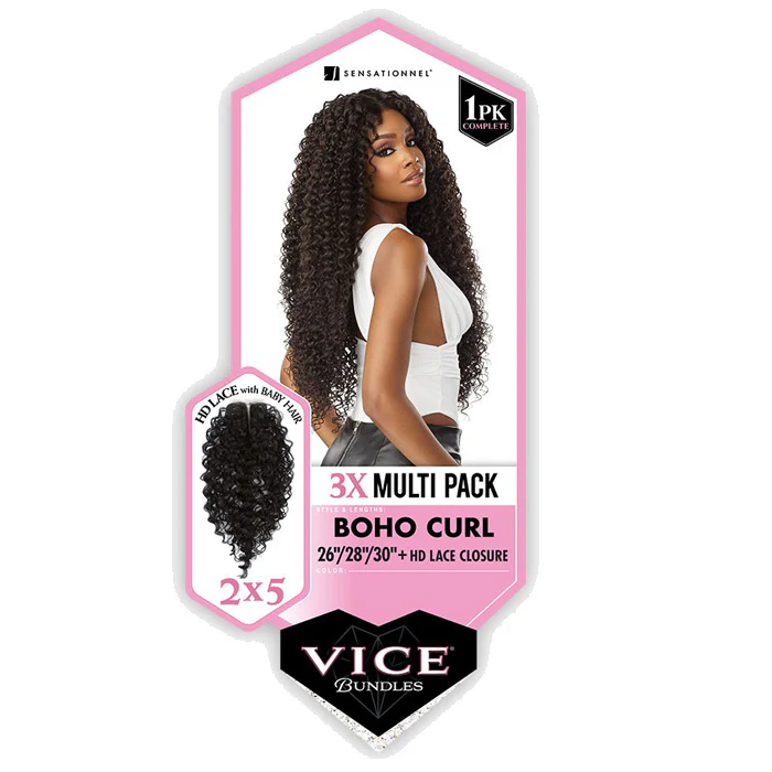 Sensationnel Vice Bundles 3X Multi Weave - BOHO CURL - Image 12