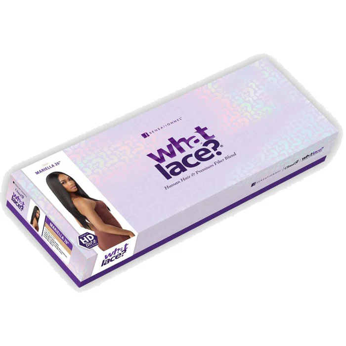Sensationnel What Lace Glueless Human Hair Blend 13X6 HD Lace Front Wig - MARIELLA 26" - Image 7