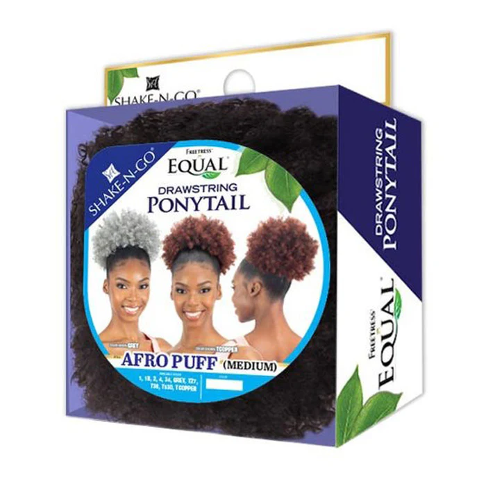 Shake-N-Go Drawstring Ponytail - AFRO PUFF MEDIUM - Image 4