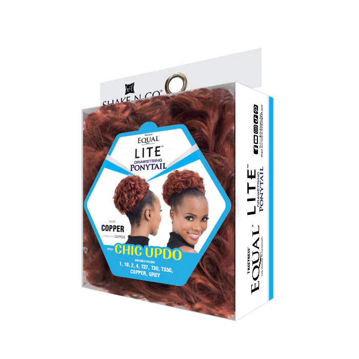 Shake N Go Equal Lite Synthetic Drawstring Ponytail - CHIC UPDO - Image 3