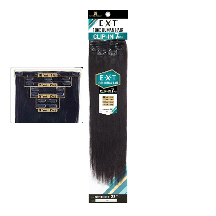 Shake N Go EXT 100% Human Hair Extension Weave CLIP IN 7PCS - STRAIGHT 22 - Image 2