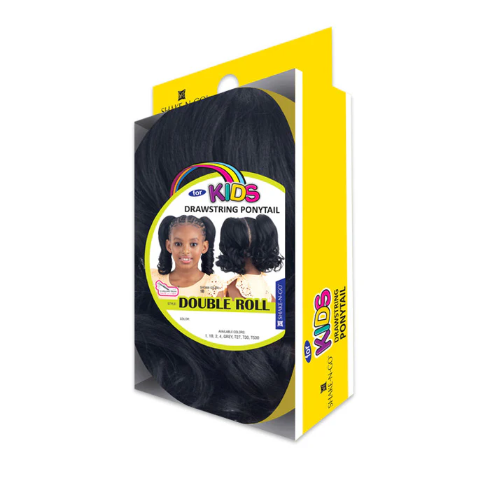 Shake N Go for Kids Drawstring Ponytail - DOUBLE ROLL - Image 3