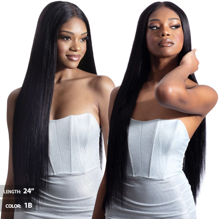 Shake N Go Glossy A+ 100% Remy Human Hair Weave - YAKY STRAIGHT 8-24" - Image 2