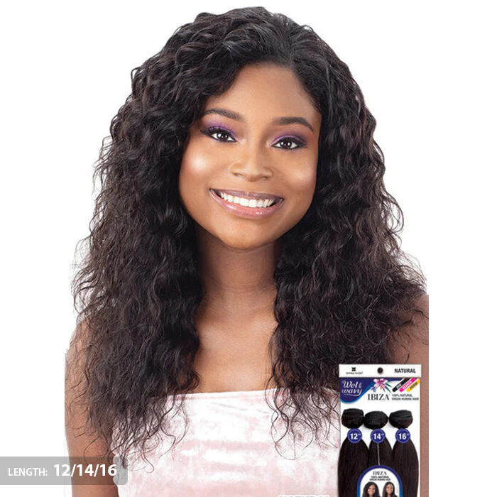 Shake N Go Ibiza 100% Natural Virgin Human Hair Wet & Wavy Weave - LOOSE DEEP 3PCS - Image 2