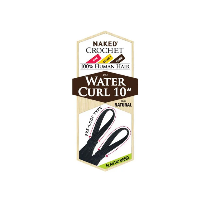 Shake N Go Naked 100% Human Hair Pre-Looped Crochet Braid - WATER CURL 14/18" - Image 3
