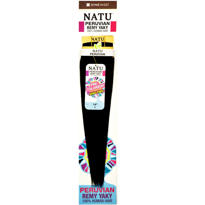Shake-N-Go Natu Peruvian Remy 100% Human Hair Weave - YAKY 10-16" - Image 2