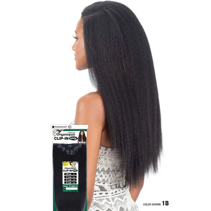 Shake N Go Organique Clip-In Weaves - KINKY STRAIGHT 18" 9 PCS - Image 3