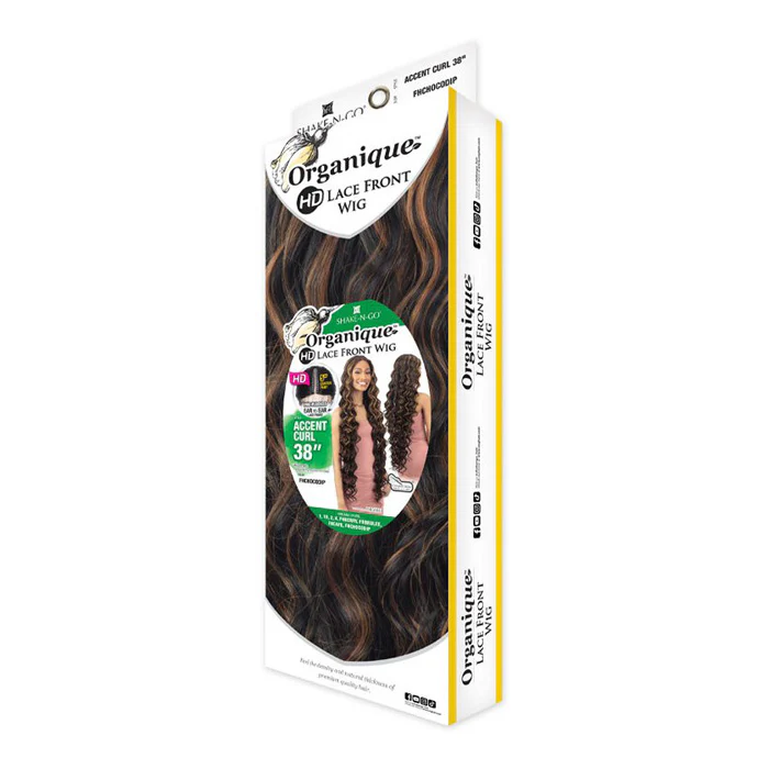Shake N Go Organique HD 5" Deep Parting Lace Front Wig - ACCENT CURL 38" - Image 6
