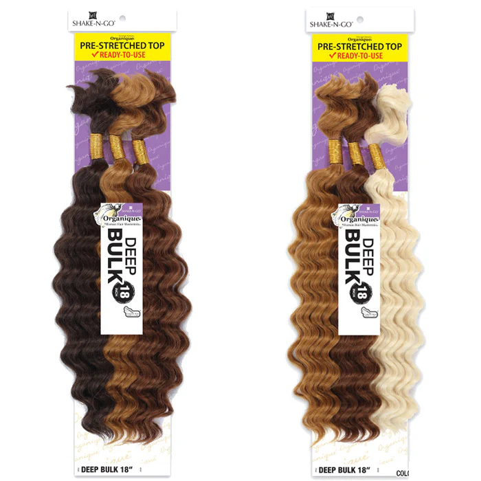 Shake N Go Organique Human Hair Blend Braids - DEEP BULK 18"/22" - Image 5