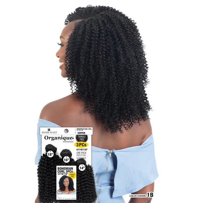Shake-N-Go Organique MasterMix Weave - BOHEMIAN CURL 3pcs (14"16"18") / (18"20"22") - Image 2