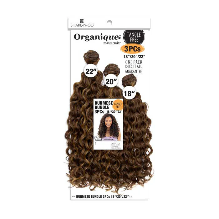 Shake N Go Organique Weave - BURMESE BUNDLE 3 Pcs 18"/20"/22" - Image 3