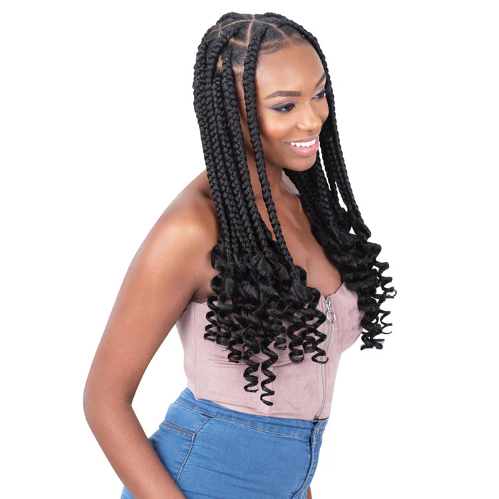 Shake N Go Que 100% Kanekalon 3X Volume Professional Pre Stretched Braid 28" - Image 5