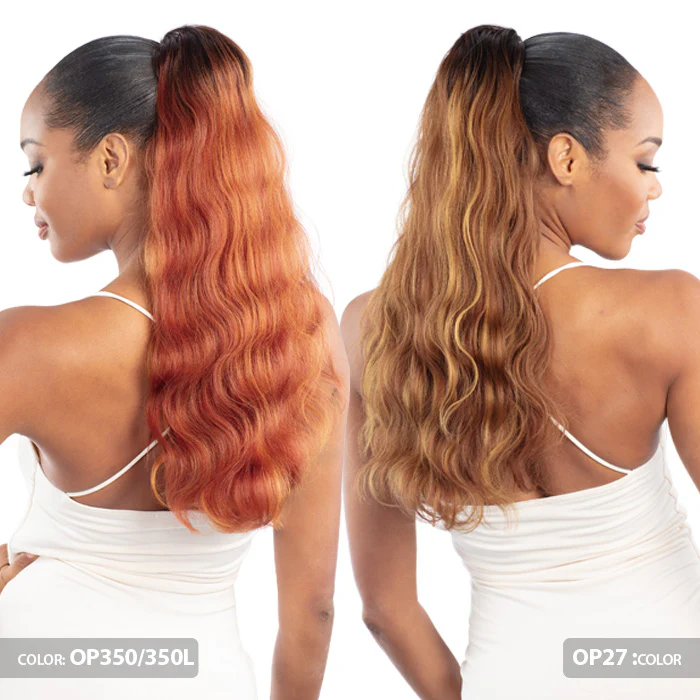 Shake N Go Que Human Hair Blend Drawstring Ponytail - Q-BODY WAVE 20" - Image 2
