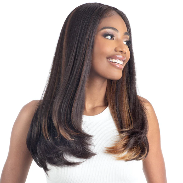 Shake N Go Snatched Glueless HD 5" Deep Parting Lace Wig - SILK PRESSED - Image 5