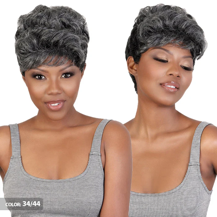 Silver Collection by Motown Tress 100% Human Hair Full Wig - SVH.MAKI - Image 2