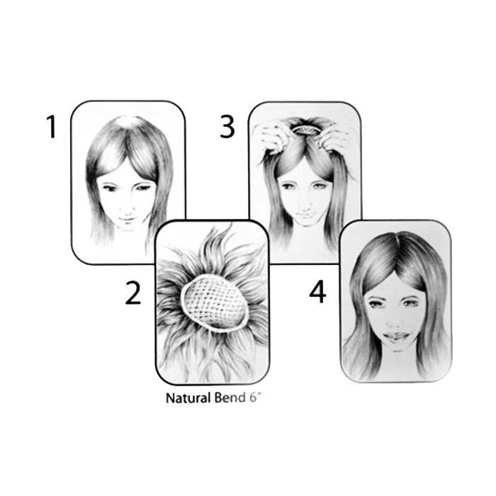 Lord & Cliff 100% Remy Clip-In Hairpiece - PART MINI PIECE 5" - Image 4