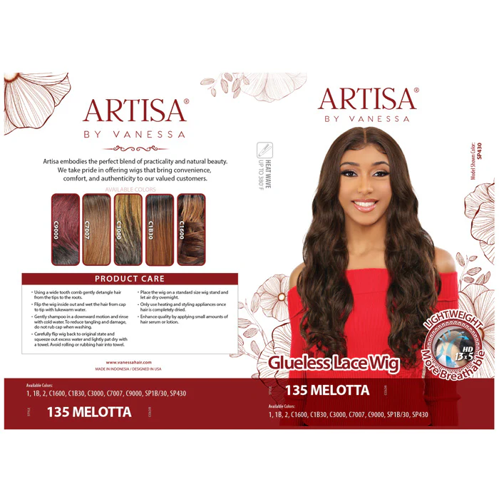 Vanessa Artisa Glueless 13x5 HD Lace Front Wig - 135 MELOTTA - Image 4