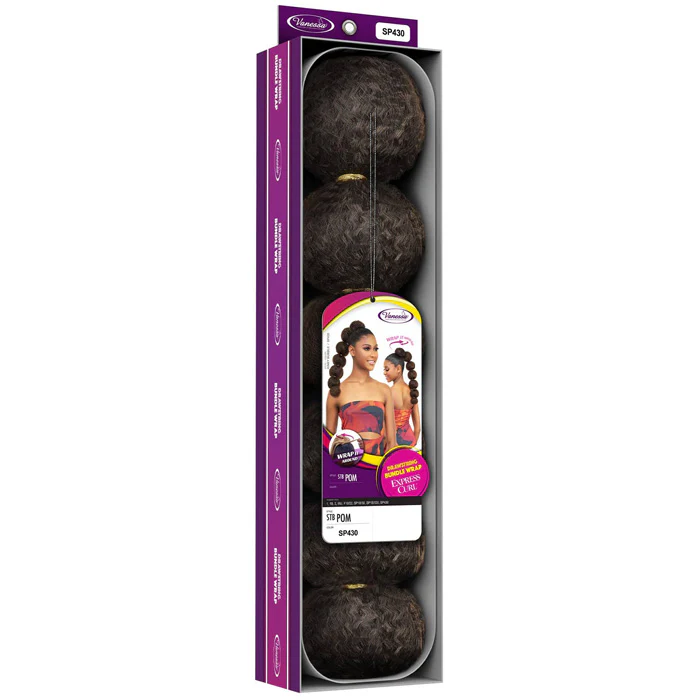 Vanessa Express Curl Hair Drawstring Bundle Wrap Ponytail - STB POM - Image 6