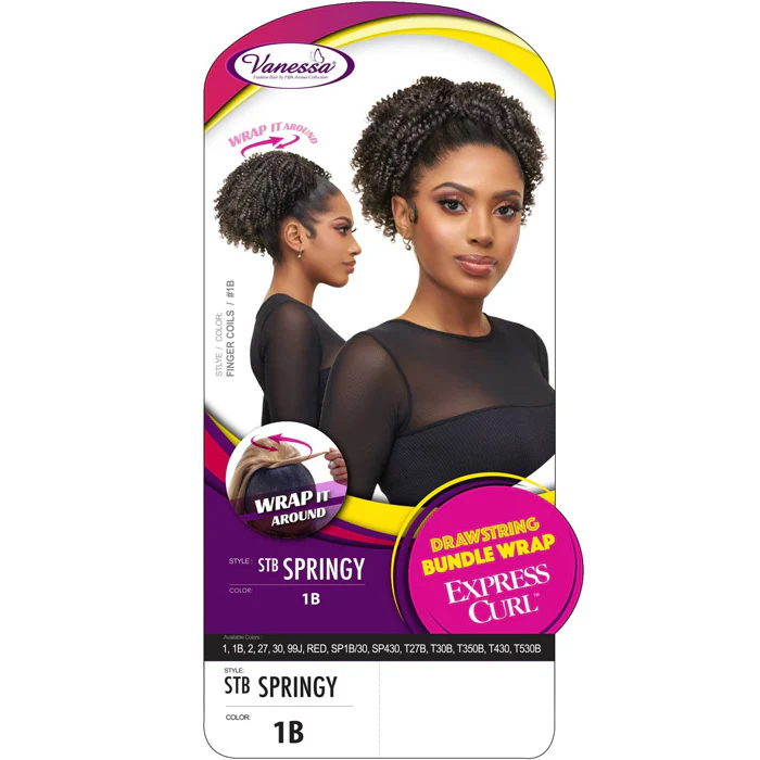 Vanessa Express Curl Drawstring Bundle Wrap Ponytail - STB SPRINGY - Image 4