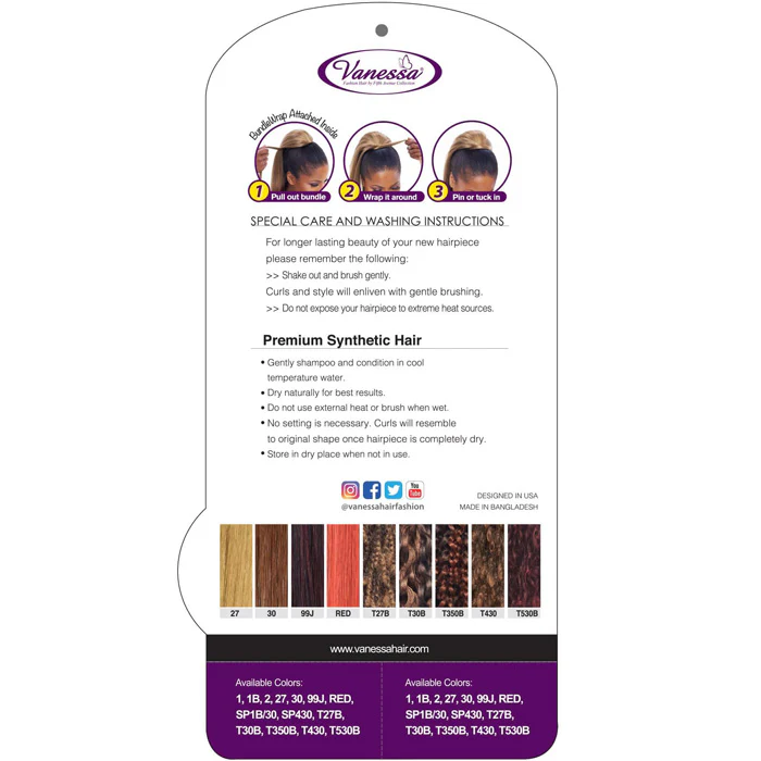 Vanessa Express Curl Drawstring Bundle Wrap Ponytail - STB SPRINGY - Image 5