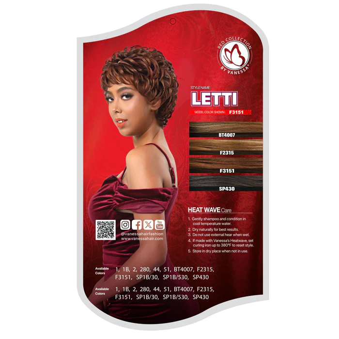 Vanessa Fashion Wig Red Collection Full Wig - LETTI - Image 4
