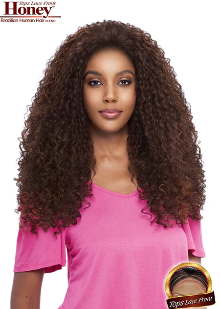 Vanessa Honey Brazilian Human Hair Blend Lace Front Wig THB FLEKO - Image 4