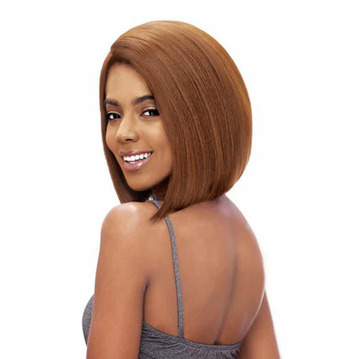 Vanessa Honey-C Brazilian Human Hair Blend Deep Parting Lace Front Wig - TCHB VIXAN