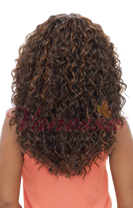Vanessa Honey C Brazilian Human Hair Blend Lace Front Wig TCHB ALBEX - Image 3