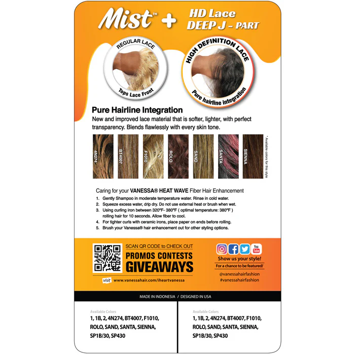 Vanessa Mist Deep HD J-Part Lace Wig - MIST JEKEE - Image 6