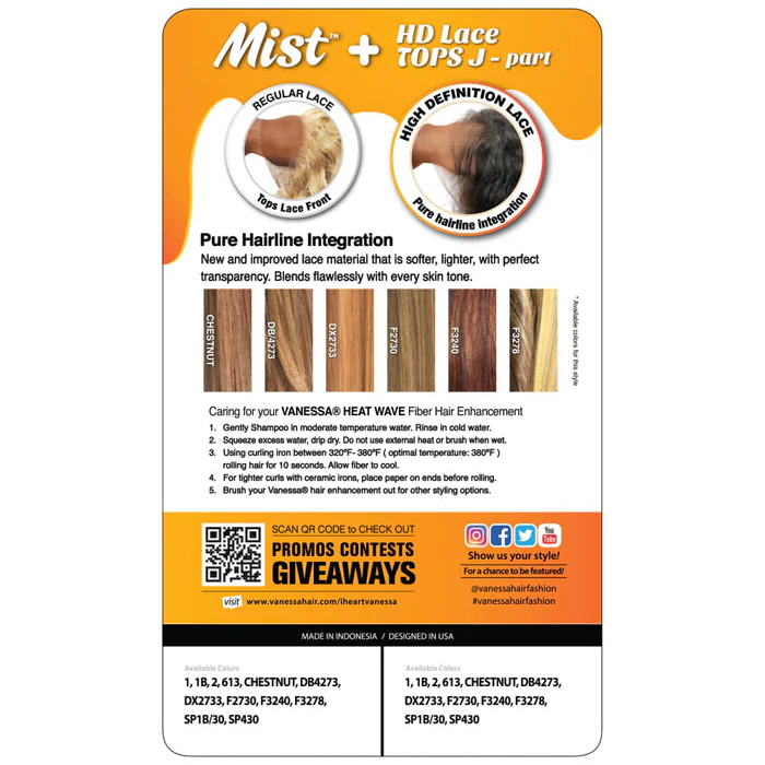 Vanessa Mist Deep J-Part HD Lace Wig - ELORAN - Image 5