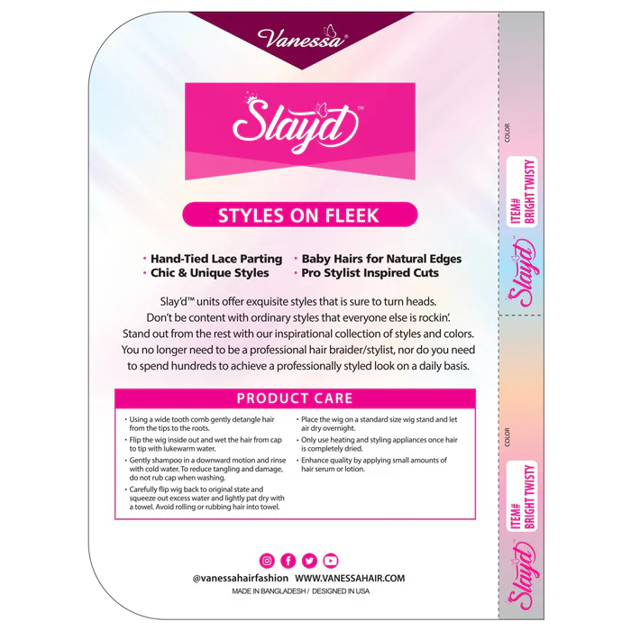 Vanessa Slayd Braided Twisty Braids Lace Front Wig - BRIGHT TWISTY - Image 6