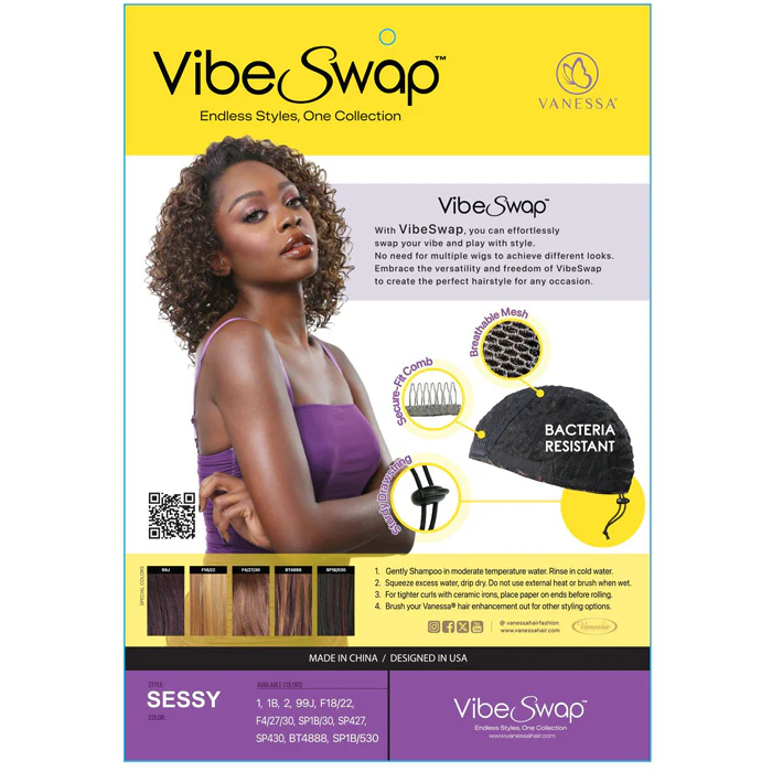 Vanessa Vibe Swap Half Wig - SESSY - Image 5